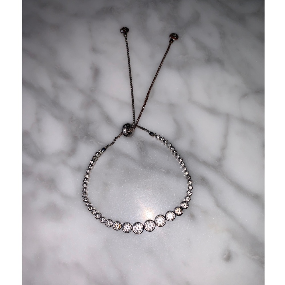 Henri Bendel Silver Slider Bracelet